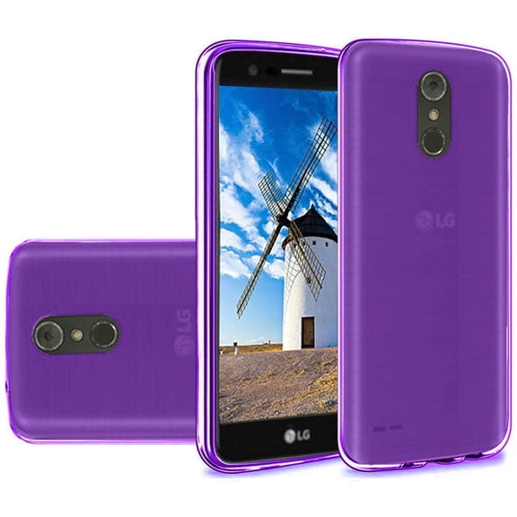 GSA Slim Flexible Transparent TPU Case For LG Stylo 4 & Stylo 4 Plus Purple