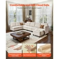 thumbnail image 2 of KFFKFF Modular Sectional Sofa, U-Shaped 7 Seater Modular Sofa with Hidden Storage, Cloud Sectional Couch with Ottoman & High Rebound Sponge, 2 of 9