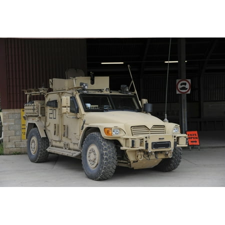 A Husky TSV armored vehicle of the British Army Canvas Art - Andrew ChittockStocktrek Images (34 x 23)