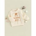 thumbnail image 3 of LMLYSoH Kids Baby Sweatshirt Thanksgiving Letter Print Long Sleeve Pullovers Autumn Tops for Toddler Cute Fall Clothes, 3 of 9
