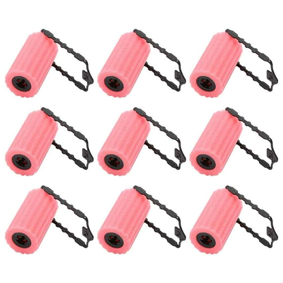 LOLIPPYY 12pcs Pink Hair Curlers Sponge Curlers for Women Roller for Hairdressing Tools and Everyday Use