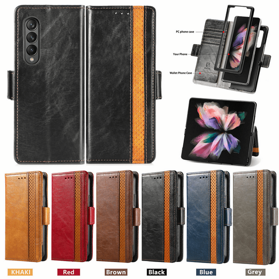For Samsung Galaxy S22 Plus S22 Ultra Shockproof Leather Wallet Card Case Cover