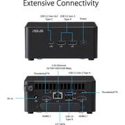 Asus NUC 14 Pro NUC14RVHu7 Barebone System - Mini PC - Socket BGA-2049 - 1 x Intel Core Ultra 7 14th Gen 155H 1.40 GHz Hexadeca-core (16 Core) - Intel Chip - 96 GB DDR5 SDRAM DDR5-5600/PC5-44800 Ma...
