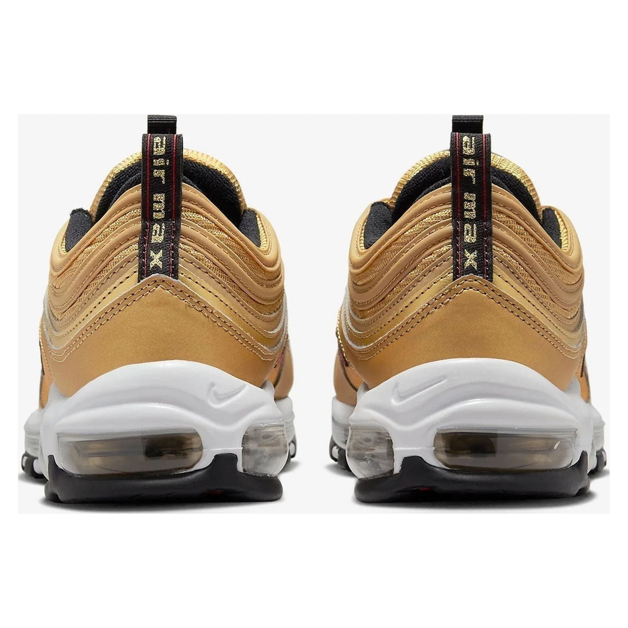 Nike mens Air Max 97 Og Metallic Gold Varsity Red 10.5 Walmart