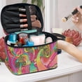 thumbnail image 5 of HELLHERO Portable Traveling Durable Portable Make Up Toiletry Organizer Wide Open Portable Pouch Portable Cosmetic Bags Psychedelic Mushrooms, 5 of 6