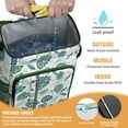 thumbnail image 2 of Hawaiian Print Insulated Backpack Cooler 26 Cans Capacity Lightweight Leak-Proof for Summer Beach Resort Travel, 2 of 6
