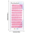 thumbnail image 3 of DOPI Eyelashes Colored Eyelash Clusters Curly Eyelashes Pink Blue Colors Eyelashes Natural Wispy Mixed Length Eyelash Pack Soft False Eyelashes, 3 of 5