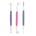 thumbnail image 2 of Fondant Cutter,  Cake Carving Tool for 3Pcs Fondant Set for for Cookie Fondant Exhaust Pin Decorated Fondant Dessert for Decorative Sculpting Modeling Tools Cake Decorating Kits, 2 of 7