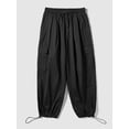 thumbnail image 1 of ZAFUL for Men Solid Color Cargo Pants Black 2XL, 1 of 2