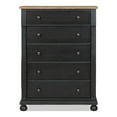thumbnail image 2 of Furniture of America Millers Adult Farmhouse 5-Drawer Vertical Dresser, Black, 2 of 15