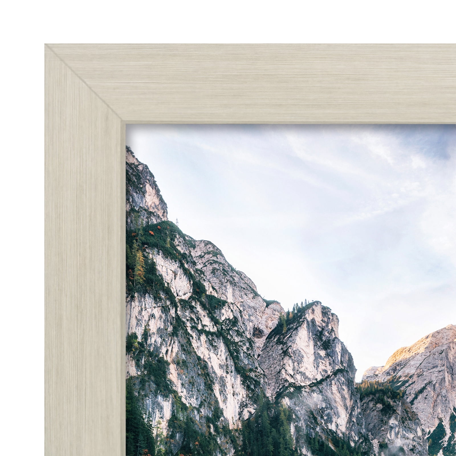 Americanflat 12x18 Picture Frame, MDF wood and shatter-resistant glass, portrait and landscape display, Lightwood
