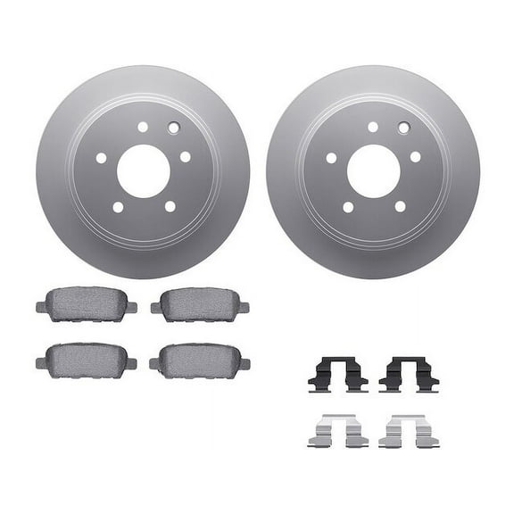 Rear Brake Pad and Rotor Kit - Compatible with 2002 - 2023 Nissan Altima 2.5L 4-Cylinder 2003 2004 2005 2006 2007 2008 2009 2010 2011 2012 2013 2014 2015 2016 2017 2018 2019 2020 2021 2022