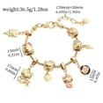 thumbnail image 3 of Hello Kitty Gold Plated Bracelets With Charms for Women High Quality Fashion Jewelry for Girl Kawaii Sanrio Party Gifts, 3 of 9