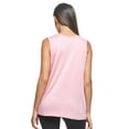 thumbnail image 4 of Expert Brand USA-Made Women's MoCA Cotton Blend Front Tie Tank Top, Pale Pink, Medium, 4 of 8