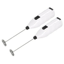 Uxcell Mini Electric Tumbler Stirrer Mixer, Mini Handheld Operated Stirring White, 2pack