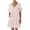 Pink, variant on Women's Summer Beach Dresses Casual V-Neck Dress Pocket Printed Short Sleevele Ruffle Dress