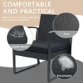 thumbnail image 4 of BPS 3 Pieces Patio Furniture Set, Outdoor Rattan Wicker Chairs with Table, 3 Pcs Sofa Set with Cushion, Conversation Furniture for Garden Poolside, 4 of 14