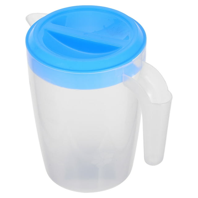 FONDOTIN Pichet d'Eau Réutilisable Multi-Usage en PP avec Couvercle Idéal pour Maison Bureau Portable et 3.5L