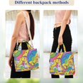 thumbnail image 4 of FORMRS Womens Corduroy Tote Bag Crossbody Shoulder Handbag with Pocket, Vibrant Dinosaur, 4 of 7