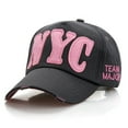 thumbnail image 3 of NYC Letter Baseball Cap for Men and Women Spring Summer Sports Hat Casual Sun Adjustable Dad Hat Baseball Caps Men Fitted Pong Hats Cap Team Flip Back Hats Gnarly Hat Mens Wool Caps and Hats, 3 of 3