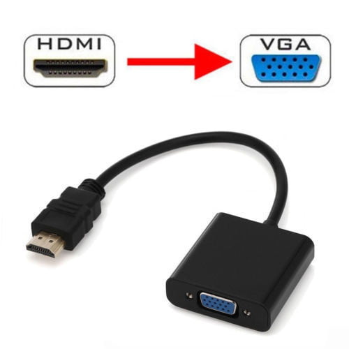 HDMI Male 1080P to VGA Female Video Cable Cord Converter Adapter For HDTV PC  HT 