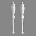 thumbnail image 2 of White Console Sink Spindle Legs 30.7" H Birch Wooden Pedestal Legs Pair| Renovators Supply, 2 of 2