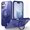 Darkblue, variant on Decase Case for iPhone 16 Plus with 360°Rotatable Magnetic Ring Stand,Compatible with Mag-Safe,Lightweight and Translucent Matte Back Shockproof Protective Case Men Women,Winered