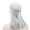 White, variant on Silky Hip Hop Long Tail Headwrap Wide Strap Solid Color Elastic Velvet Cap for Men and Women