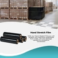 thumbnail image 5 of Black Hand Stretch Film, 80 Gauge Opaque Cast, 4 Rolls, 18 in x 1500 ft, 5 of 7