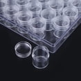 thumbnail image 2 of 30-Pack 6g Clear Plastic Storage Jars with Organizer Case - Portable Round Containers for Nail Art Glitter, Rhinestones, Jewelry, Beads & Small Craft Supplies, Stackable Space-Saving Solution for, 2 of 6