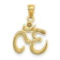 thumbnail image 4 of Auriga Fine Jewelry 10K Yellow Gold Polished Om Symbol Pendant for Women, 4 of 6