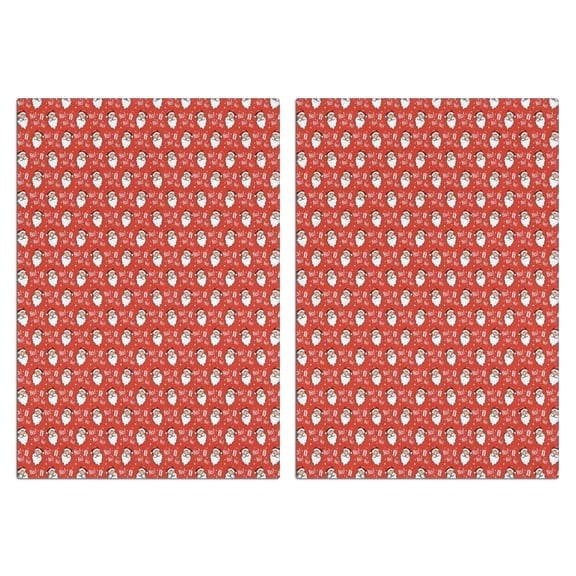 2 Pcs Funny Kitchen Towels,Red Christmas Santa Pattern Microfiber Dish Towels,Kitchen Tea Towels,Kitchen Towel Set (18" X 26")