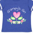 thumbnail image 4 of Inktastic Grampy's Girl- Heart Flowers Girls Toddler T-Shirt, 4 of 5