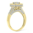 thumbnail image 3 of Dazzlingrock Collection 1.10 Carat (ctw) 14K Princess & Round Diamond Bridal Engagement Ring 1 CT, Yellow Gold, Size 8.5, 3 of 4