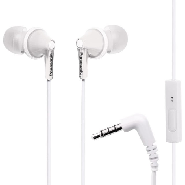 Auriculares Panasonic ErgoFit RP-TCM125-W con cable y micrófono