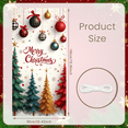 thumbnail image 6 of Festive Design Merry Christmas Banner Red Green Ornaments Holiday Trees Graphic for Christmas Party Indoor Home Decoration, 6 of 9