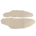 Beige Microfiber Synthetic Leather Front Door Panels Armrest Cover Trim