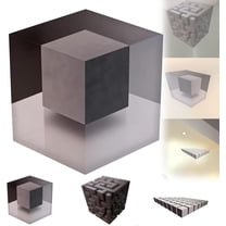 3D Optical Illusion Corner Wall Decal – Wall Art That Reshapes Reality,Large Removable Peel and Stick Stereoscopic Geometric Cube Sticker,Modern Abstract Home Decor for Living Room Office Dorm(#A)