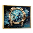 thumbnail image 2 of Designart "Sapphire Timepiece Blue Luxury Watch II" Fashion Floater Framed Wall Art Living Room, 2 of 7