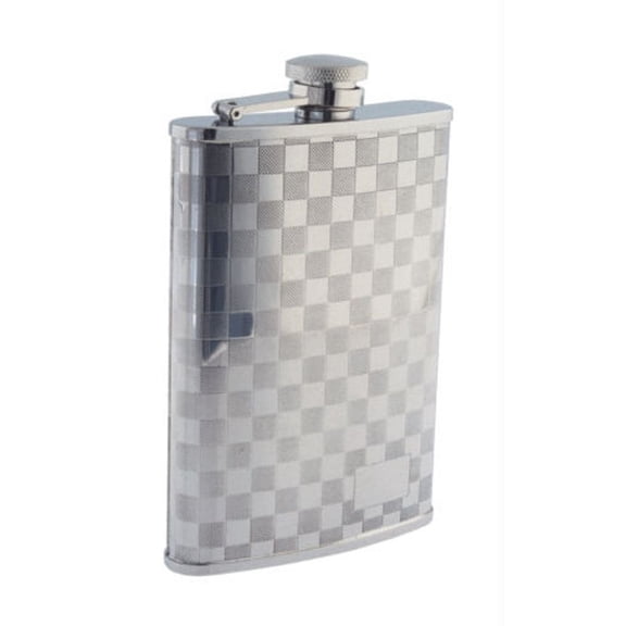 Colonel Conk Model 508 Checkerboard Flask, 8 oz - NEW