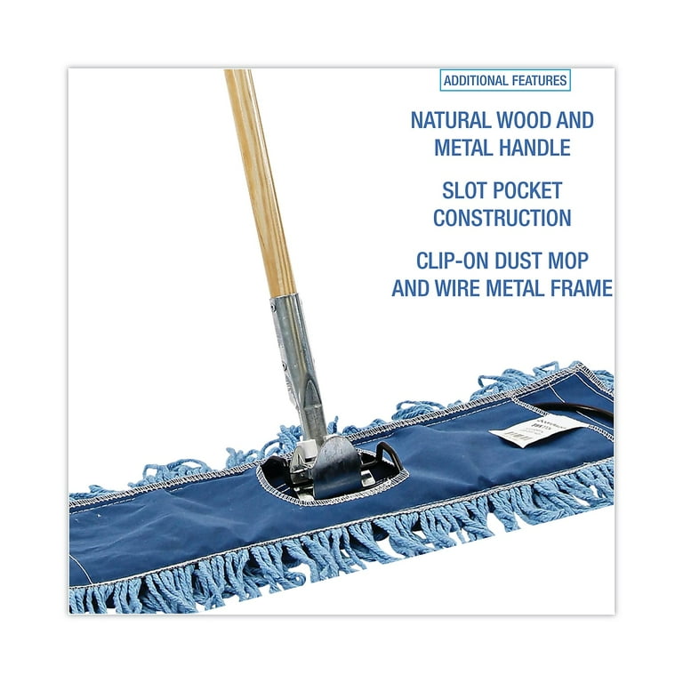 Dry Mopping Kit, 24 x 5 Blue Synthetic Head, 60 Dry Mopping Kit, 24 x 5 Blue Synthetic Head, 60