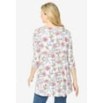 thumbnail image 5 of Woman Within Plus Size V-Neck Pintucked Tunic, 5 of 5