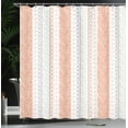thumbnail image 3 of Ambesonne Rose Shower Curtain, Art Classical Victorian Motifs, 69"Wx84"L, Salmon White, 3 of 4