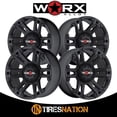 thumbnail image 3 of Worx 803SB Beast 18x9 5x150 +25et Satin Black & Satin Clear-Coat Wheel, 3 of 5