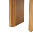 thumbnail image 5 of DecMode 12" x 24" Brown Wood Cutout Arch Accent Table, 1-Piece, 5 of 9
