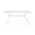 thumbnail image 6 of Kieran Traditional Outdoor Aluminum 7 Piece Dining Set, White, 6 of 14