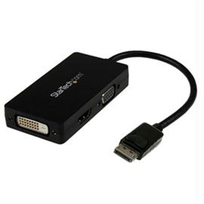 StarTech DP2VGDVHD 11.16" DisplayPort to VGA/DVI-D/HDMI Converter BK - Walmart.com