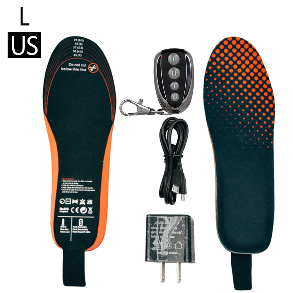 Heated Insoles Winter Remote Control Rechargeable Lithium Battery Heating Insole Electric Heated Insoles for Blood Circulation 