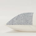 thumbnail image 3 of Rizzy Home Natural/Deep Dark Blue 14"X20" Color Block Stripe Woven Poly Filled Throw Pillow, 3 of 5