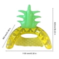 thumbnail image 3 of Colchón de aire inflado de frutas, cómodo, de PVC, duradero para piscina de verano (piña), 3 of 6